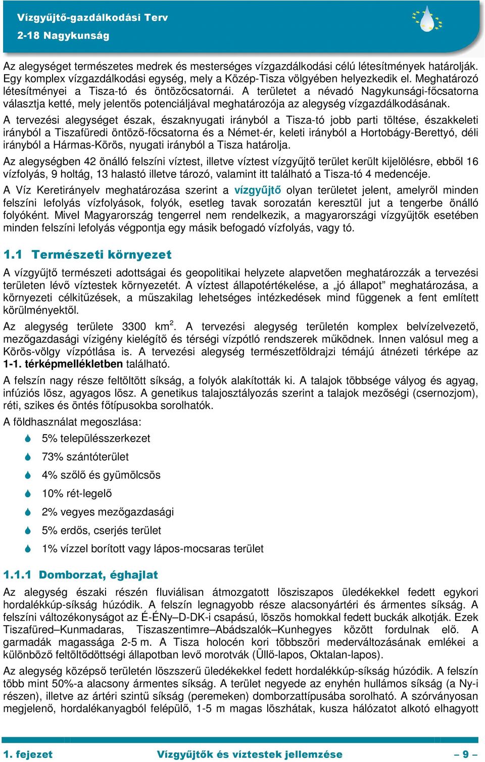 A tervezési alegységet észak, északnyugati irányból a Tisza-tó jobb parti töltése, északkeleti irányból a Tiszafüredi öntöző-főcsatorna és a Német-ér, keleti irányból a Hortobágy-Berettyó, déli