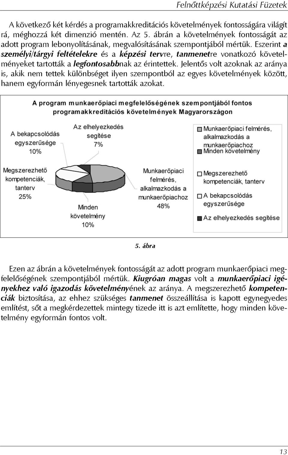 Eszerint a személyi/tárgyi feltételekre és a képzési tervre, tanmenetre vonatkozó követelményeket tartották a legfontosabbnak az érintettek.