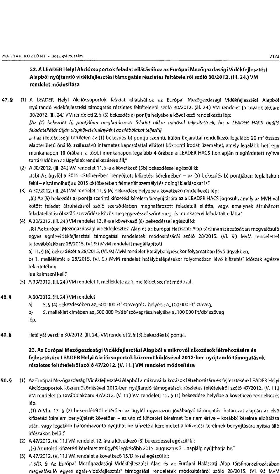 ) VM rendelet m6dositcisa 47.