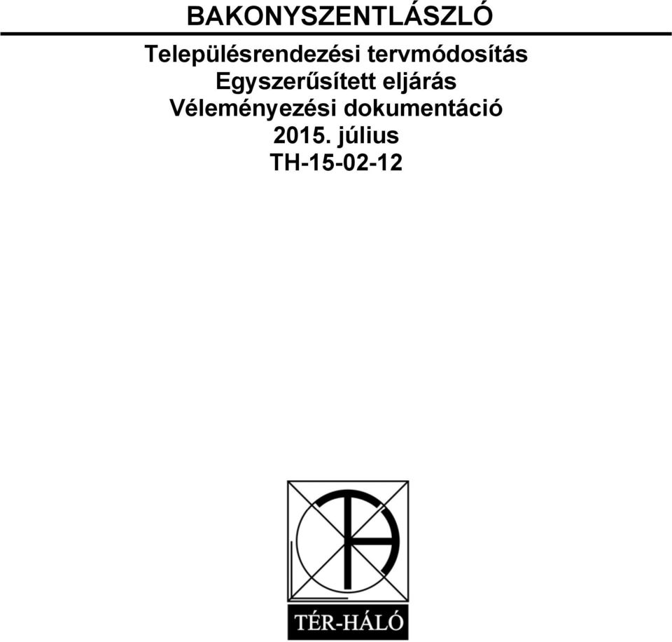 tervmódosítás Egyszerűsített