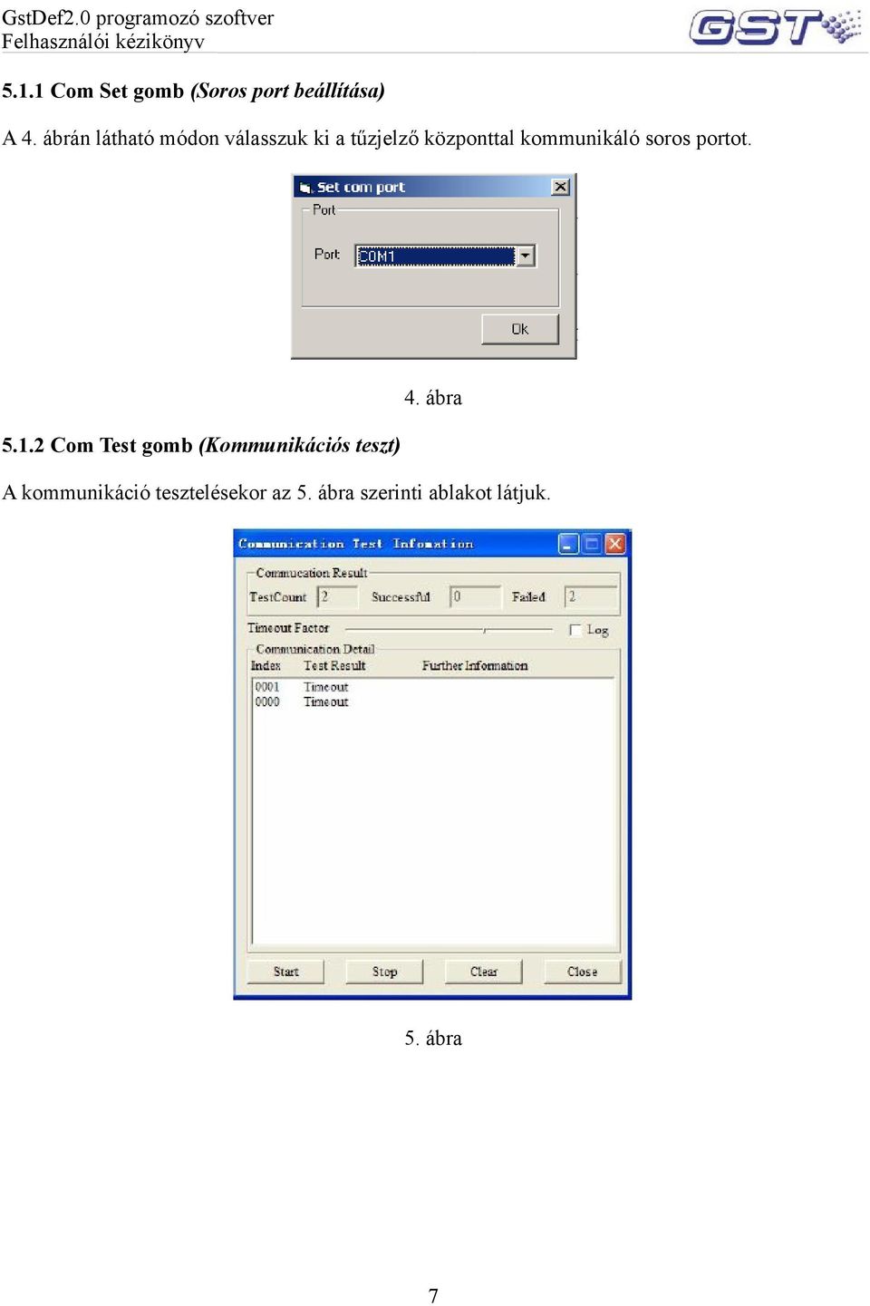 kommunikáló soros portot. 5.1.