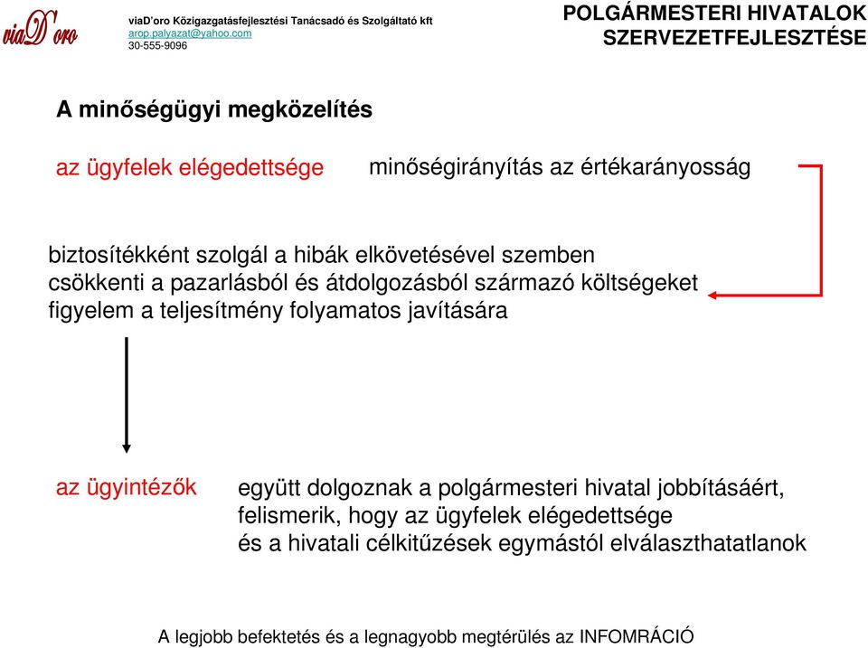 figyelem a teljesítmény folyamatos javítására az ügyintézık együtt dolgoznak a polgármesteri hivatal