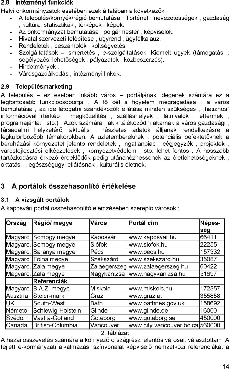 Kiemelt ügyek (támogatási, segélyezési lehetőségek, pályázatok, közbeszerzés). - Hirdetmények. - Városgazdálkodás, intézményi linkek. 2.