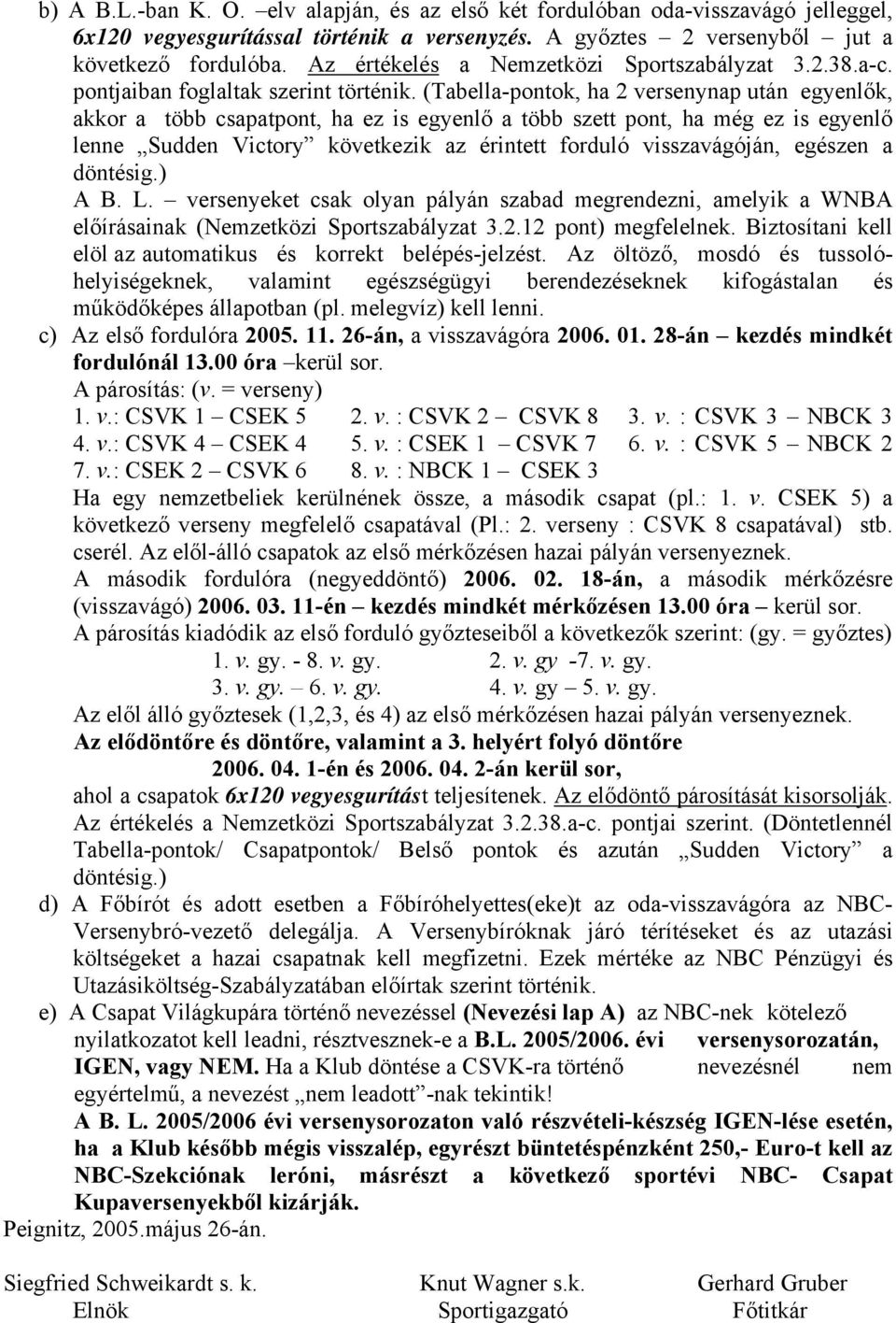 (Tabella-pontok, ha 2 versenynap után egyenlők, akkor a több csapatpont, ha ez is egyenlő a több szett pont, ha még ez is egyenlő lenne Sudden Victory következik az érintett forduló visszavágóján,