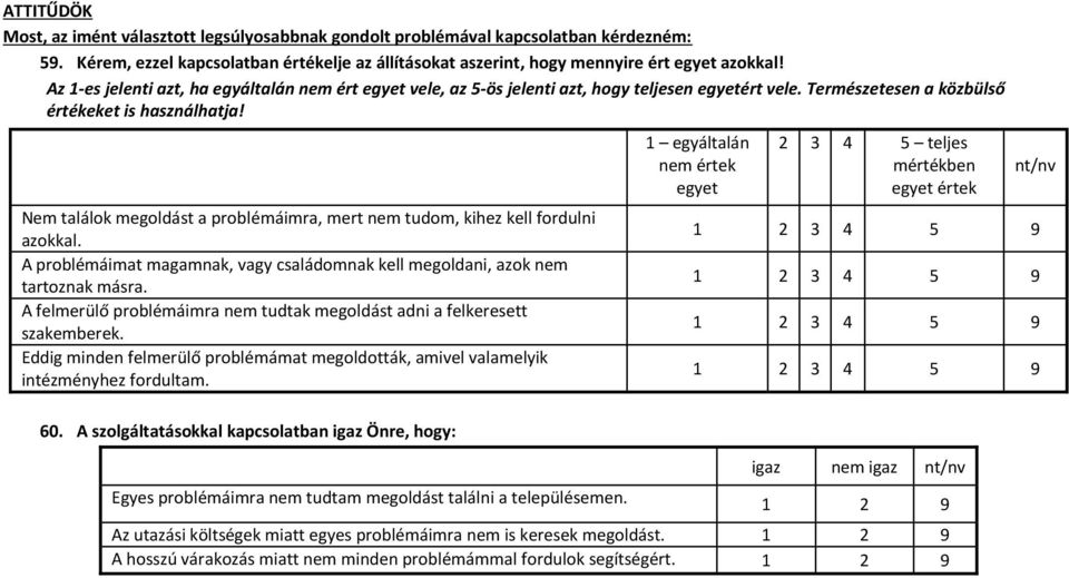 Nem találok megoldást a problémáimra, mert nem tudom, kihez kell fordulni azokkal. A problémáimat magamnak, vagy családomnak kell megoldani, azok nem tartoznak másra.