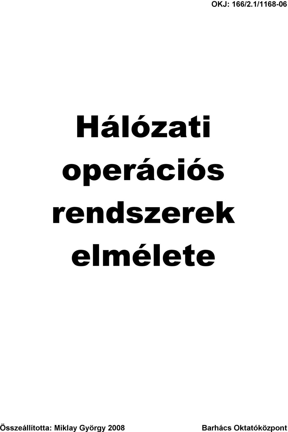 rendszerek elmélete