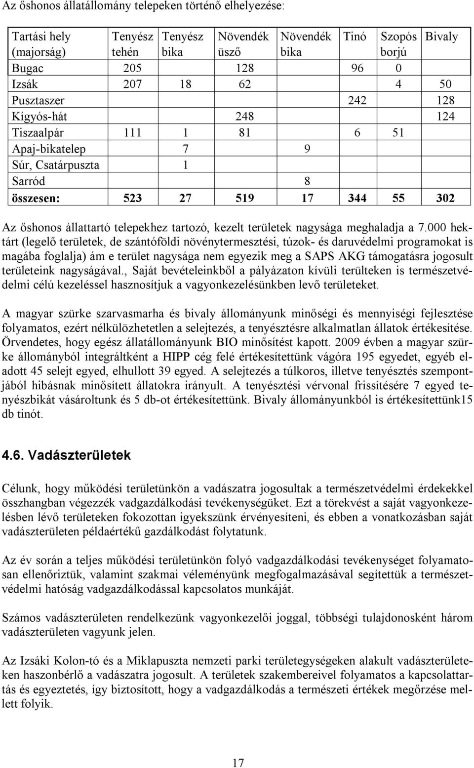 területek nagysága meghaladja a 7.