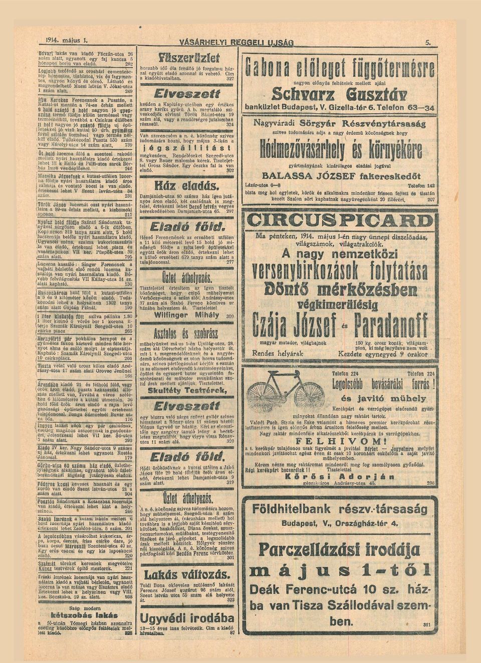 249 fju Keekes Feencznek Pusztán, Kutsi-ut mentén 74-es őház mellett 9 hold szántú g hold ngyon jő gyepszén temő földje külön teméssel vgy temésnélkül, továbbá Czinkus dűlőben noll ngyon jő szánté