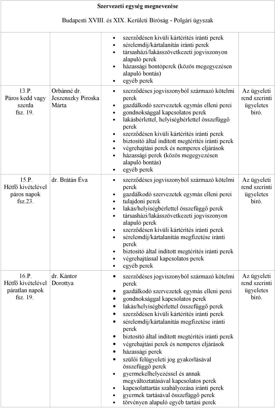 helyiségbérlettel összefüggő szerződésen kívüli kártérítés iránti biztosító által indított megtérítés iránti végrehajtási és nemperes eljárások házassági (közös megegyezésen egyéb dr.