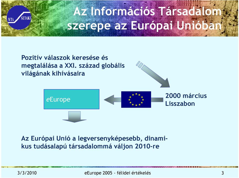 század globális világának kihívásaira eeurope 2000 március Lisszabon Az