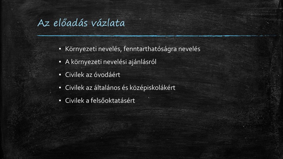 nevelési ajánlásról Civilek az óvodáért