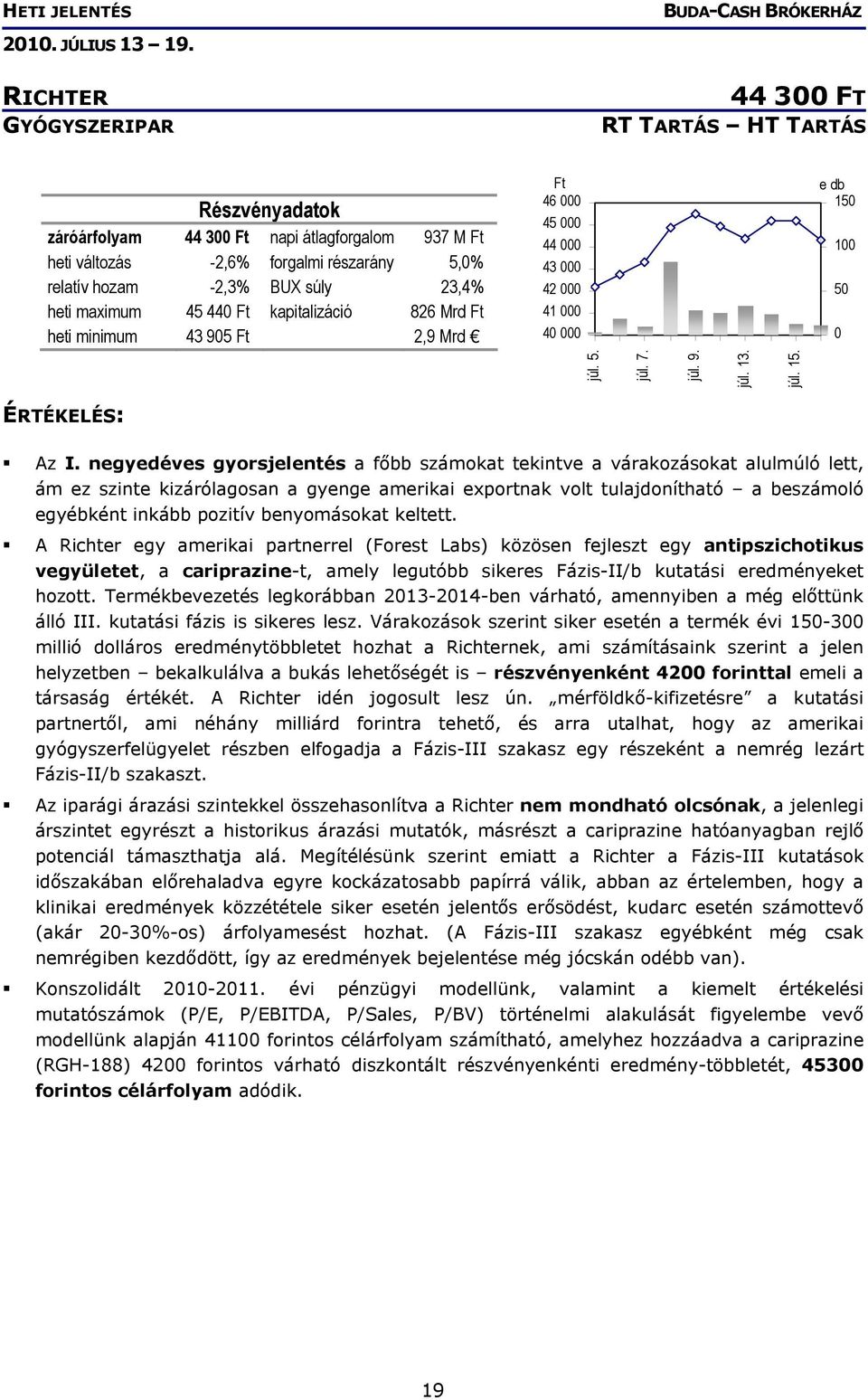 negyedéves gyorsjelentés a főbb számokat tekintve a várakozásokat alulmúló lett, ám ez szinte kizárólagosan a gyenge amerikai exportnak volt tulajdonítható a beszámoló egyébként inkább pozitív