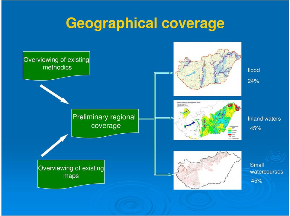 regional coverage Inland waters 45%