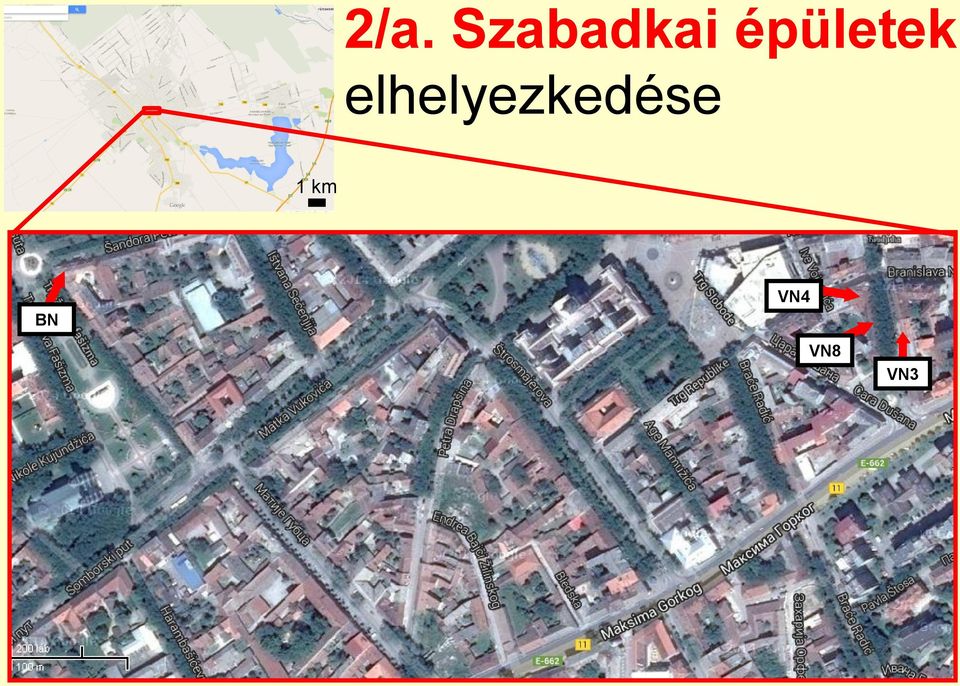 elhelyezkedése