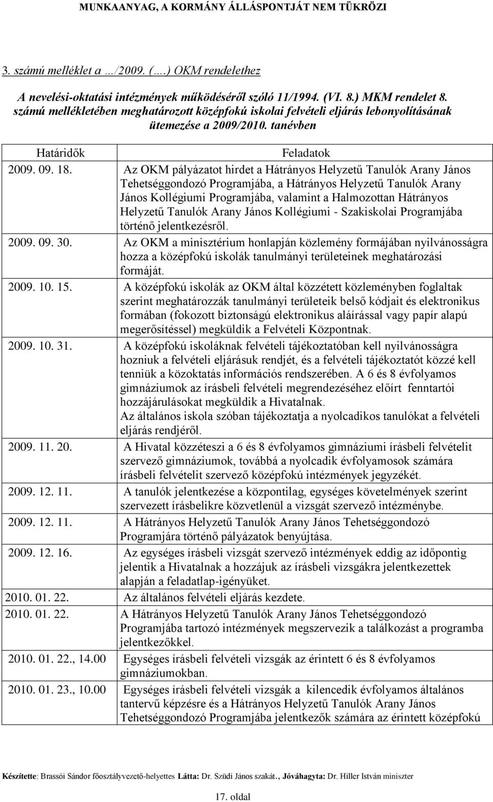 Az OKM pályázatot hirdet a Hátrányos Helyzetű Tanulók Arany János Tehetséggondozó Programjába, a Hátrányos Helyzetű Tanulók Arany János Kollégiumi Programjába, valamint a Halmozottan Hátrányos