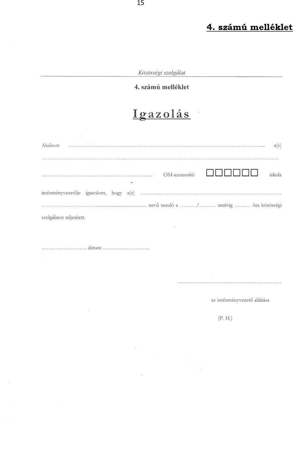 melléklet