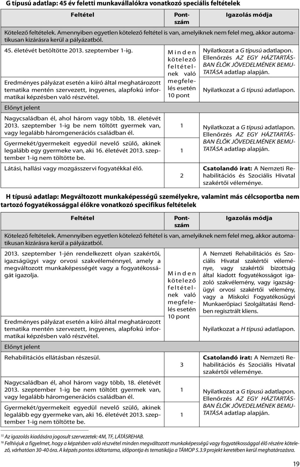 életévét 0. szeptember -ig nem töltötte be. Nyilatkozat a G típusú adatlapon.