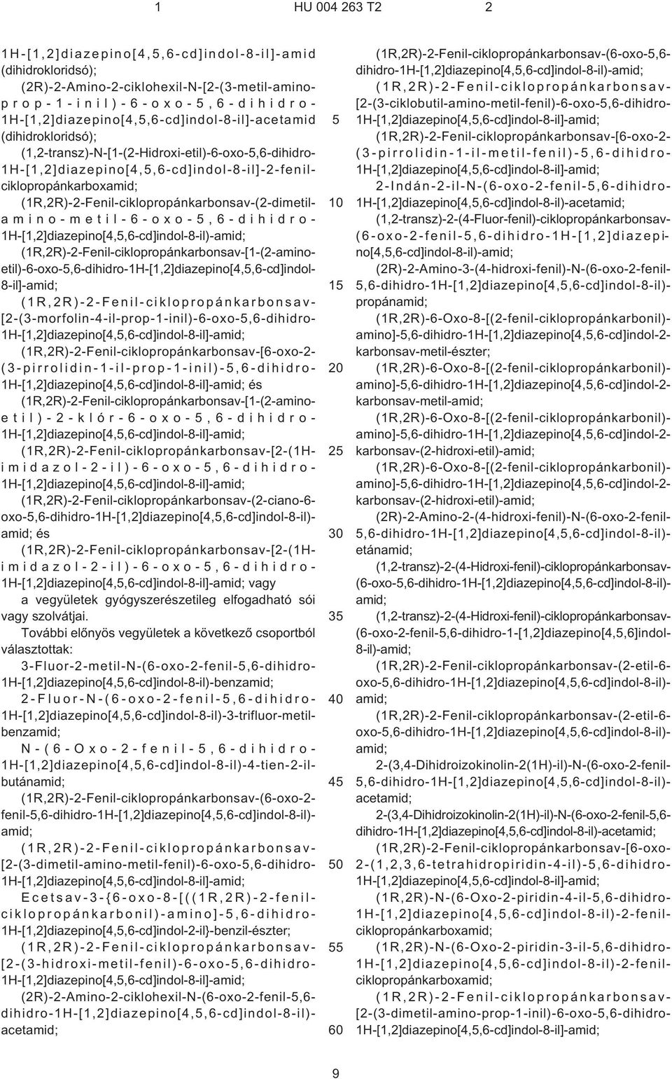 amino-metil-6-oxo-,6-dihidro- 1H¹[1,2]diazepino[4,,6¹cd]indol-8¹il)-amid; (1R,2R)-2-Fenil-ciklopropánkarbonsav-[1¹(2¹amino- etil)-6-oxo-,6-dihidro-1h¹[1,2]diazepino[4,,6¹cd]indol- 8¹il]-amid;