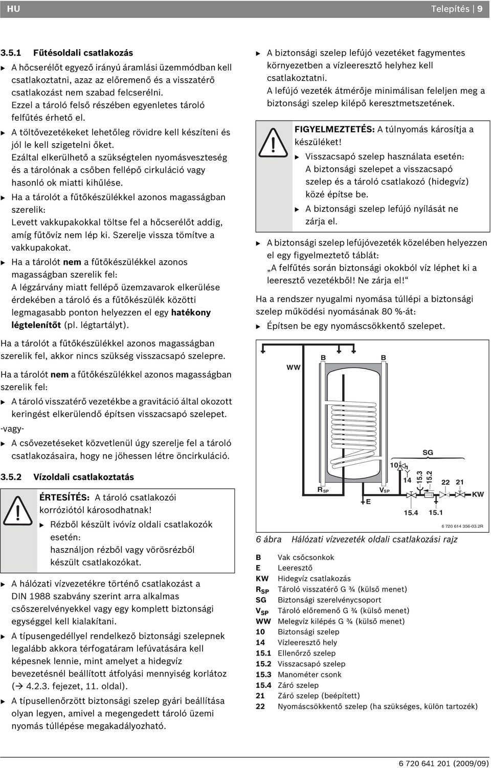 Ezáltal elkerülhető a szükségtelen nyomásveszteség és a tárolónak a csőben fellépő cirkuláció vagy hasonló ok miatti kihűlése.