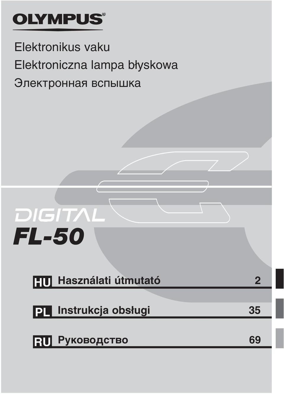 Í FL-50 HU Használati útmutató 2 PL