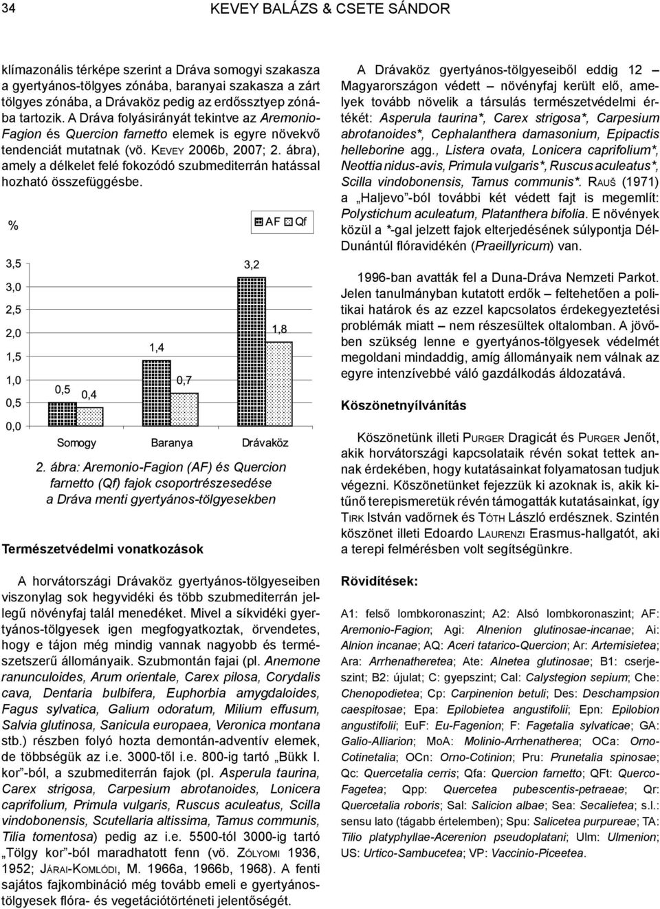 ábra), amely a délkelet felé fokozódó szubmediterrán hatással hozható összefüggésbe.