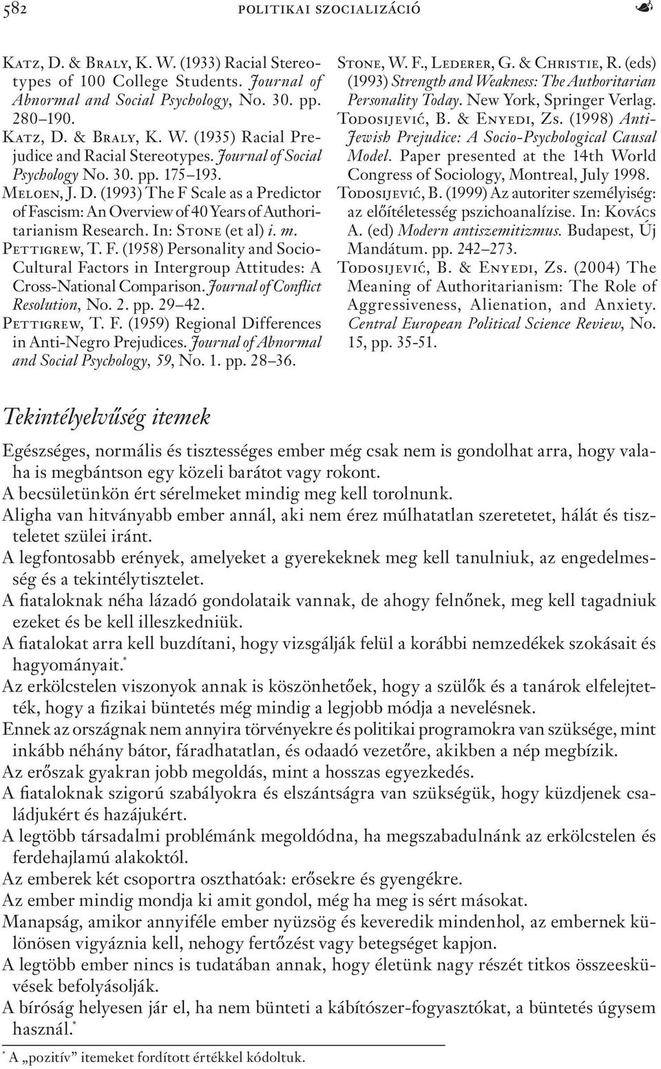 Pettigrew, T. F. (1958) Personality and Socio- Cultural Factors in Intergroup Attitudes: A Cross-National Comparison. Journal of Conflict Resolution, No. 2. pp. 29 42. Pettigrew, T. F. (1959) Regional Differences in Anti-Negro Prejudices.