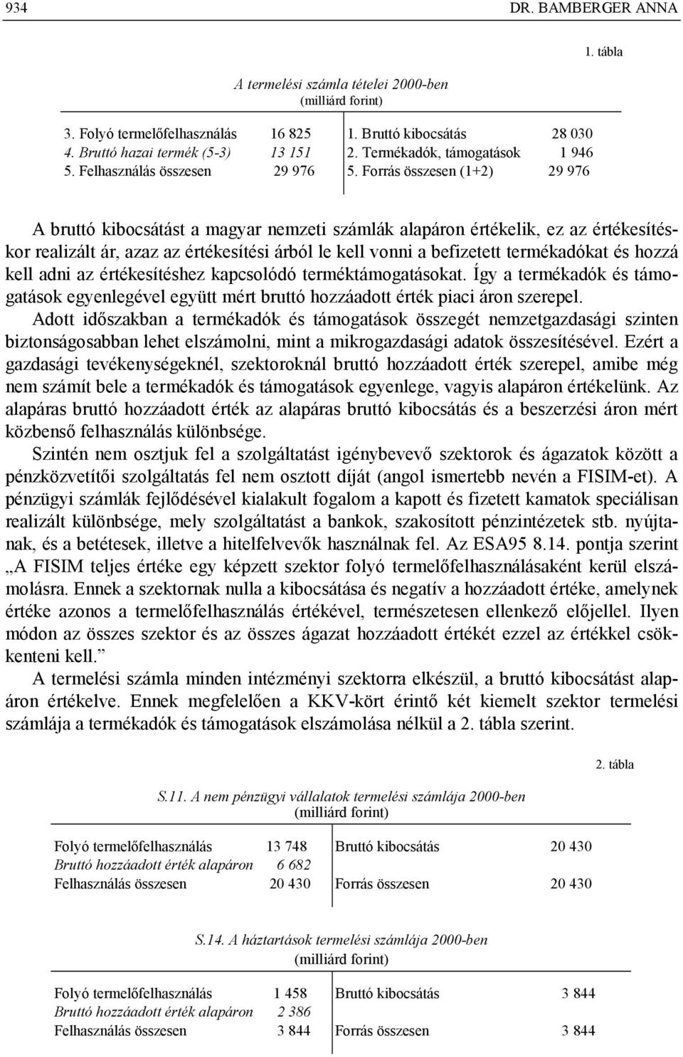 Forrás összesen (1+2) 29 976 A bruttó kibocsátást a magyar nemzeti számlák alapáron értékelik, ez az értékesítéskor realizált ár, azaz az értékesítési árból le kell vonni a befizetett termékadókat és