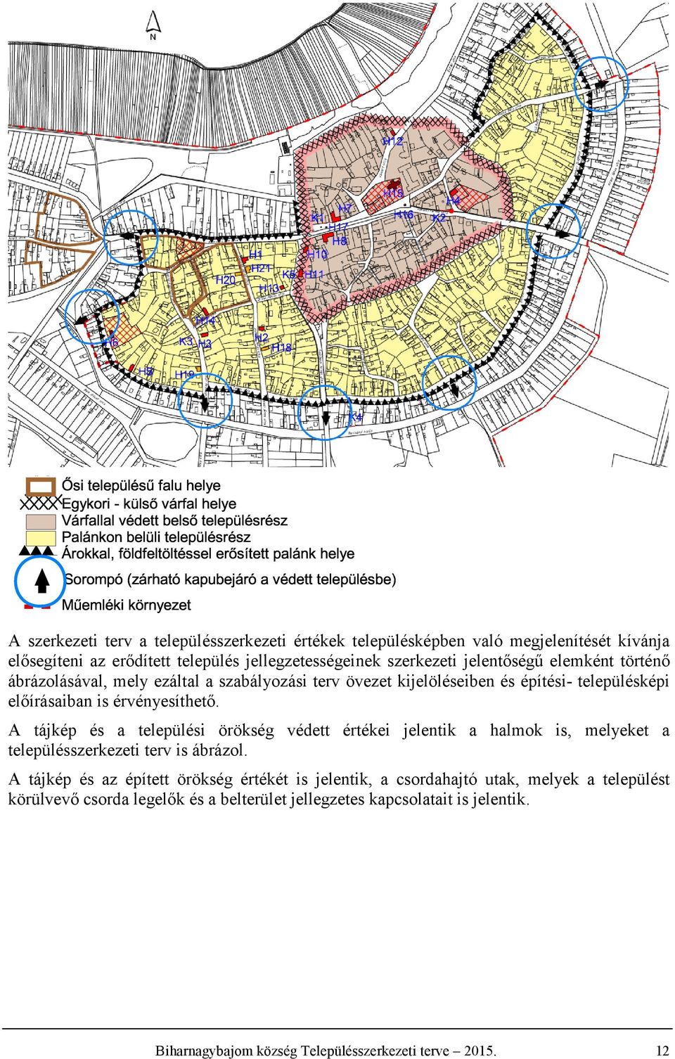 tájkép és a települési örökség védett értékei jelentik a halmok is, melyeket a településszerkezeti terv is ábrázol.