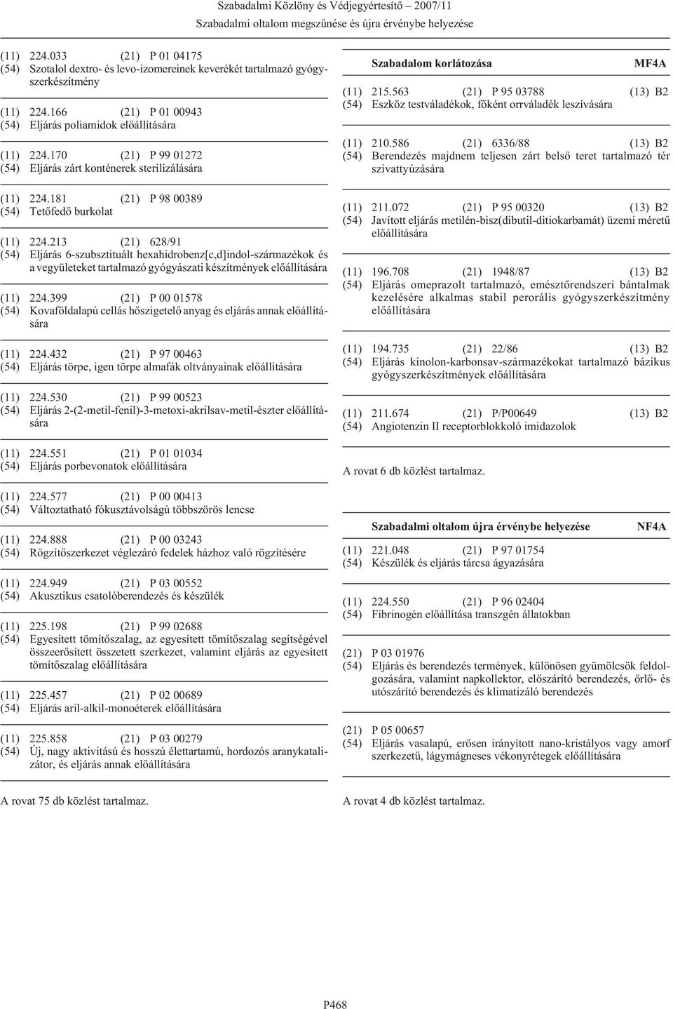 213 (21) 628/91 (54) Eljárás 6-szubsztituált hexahidrobenz[c,d]indol-származékok és a vegyületeket tartalmazó gyógyászati készítmények (11) 224.