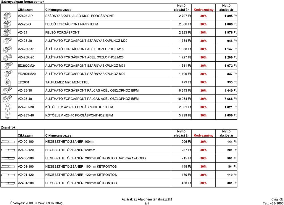 Ft 30% 1 209 Ft ED2000M24 ÁLLÍTHATÓ FORGÁSPONT SZÁRNYASKPUHOZ M24 1 531 Ft 30% 1 072 Ft ED2001M20 ÁLLÍTHATÓ FORGÁSPONT SZÁRNYASKPUHOZ M20 1 196 Ft 30% 837 Ft ED2001 TALPLEMEZ M20 MENETTEL 479 Ft 30%