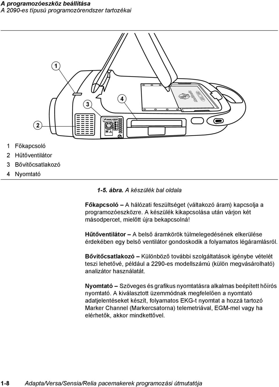 Hűtőventilátor A belső áramkörök túlmelegedésének elkerülése érdekében egy belső ventilátor gondoskodik a folyamatos légáramlásról.