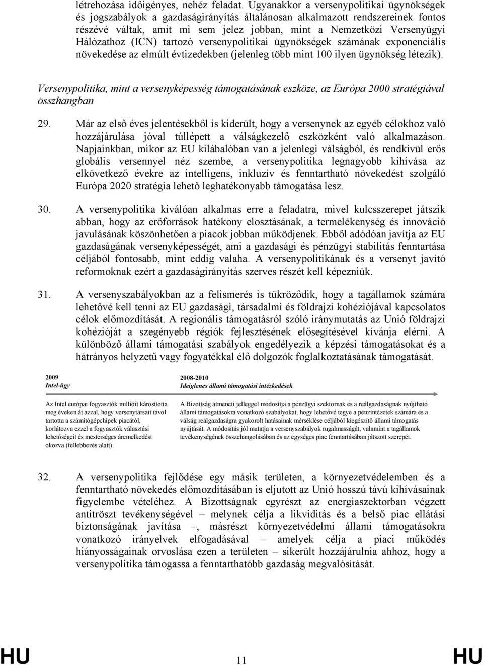 Hálózathoz (ICN) tartozó versenypolitikai ügynökségek számának exponenciális növekedése az elmúlt évtizedekben (jelenleg több mint 100 ilyen ügynökség létezik).