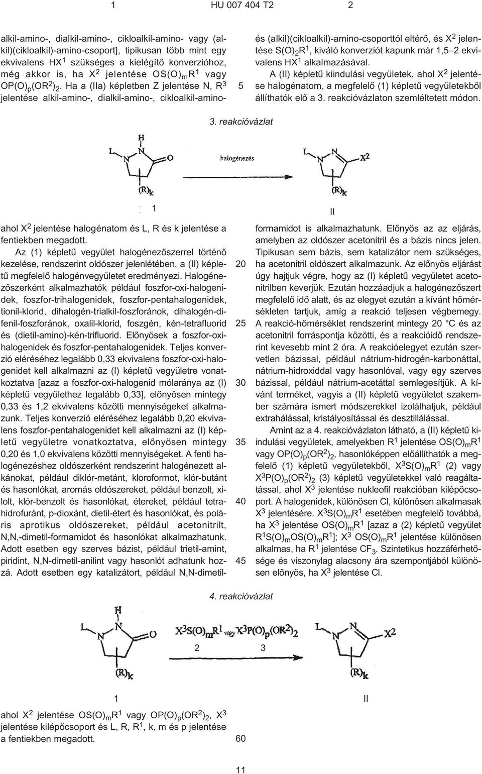 Ha a (IIa) képletben Z jelentése N R 3 jelentése alkil-amino¹ dialkil-amino¹ cikloalkil-aminoés (alkil)(cikloalkil)-amino-csoporttól eltérõ és X 2 jelentése S(O) 2 R 1 kiváló konverziót kapunk már 1