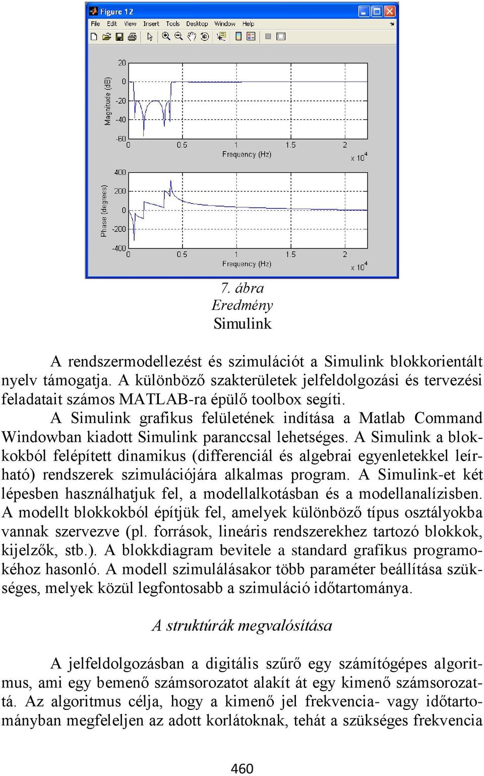 A Simulink grafikus felületének indítása a Matlab Command Windowban kiadott Simulink paranccsal lehetséges.