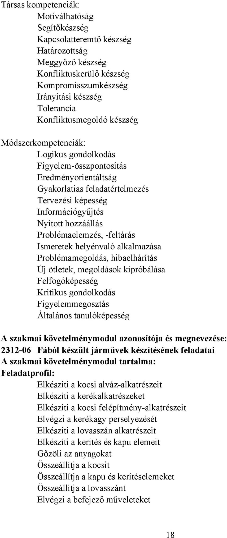 -feltárás Ismeretek helyénvaló alkalmazása Problémamegoldás, hibaelhárítás Új ötletek, megoldások kipróbálása Felfogóképesség Kritikus gondolkodás Figyelemmegosztás Általános tanulóképesség A szakmai