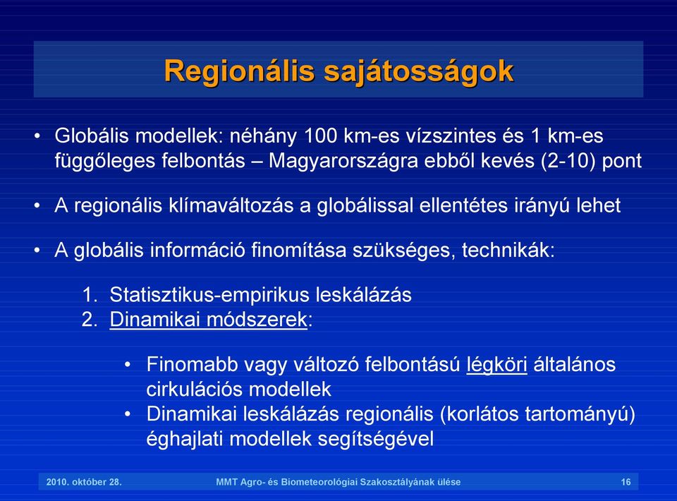 Statisztikus-empirikus leskálázás 2.