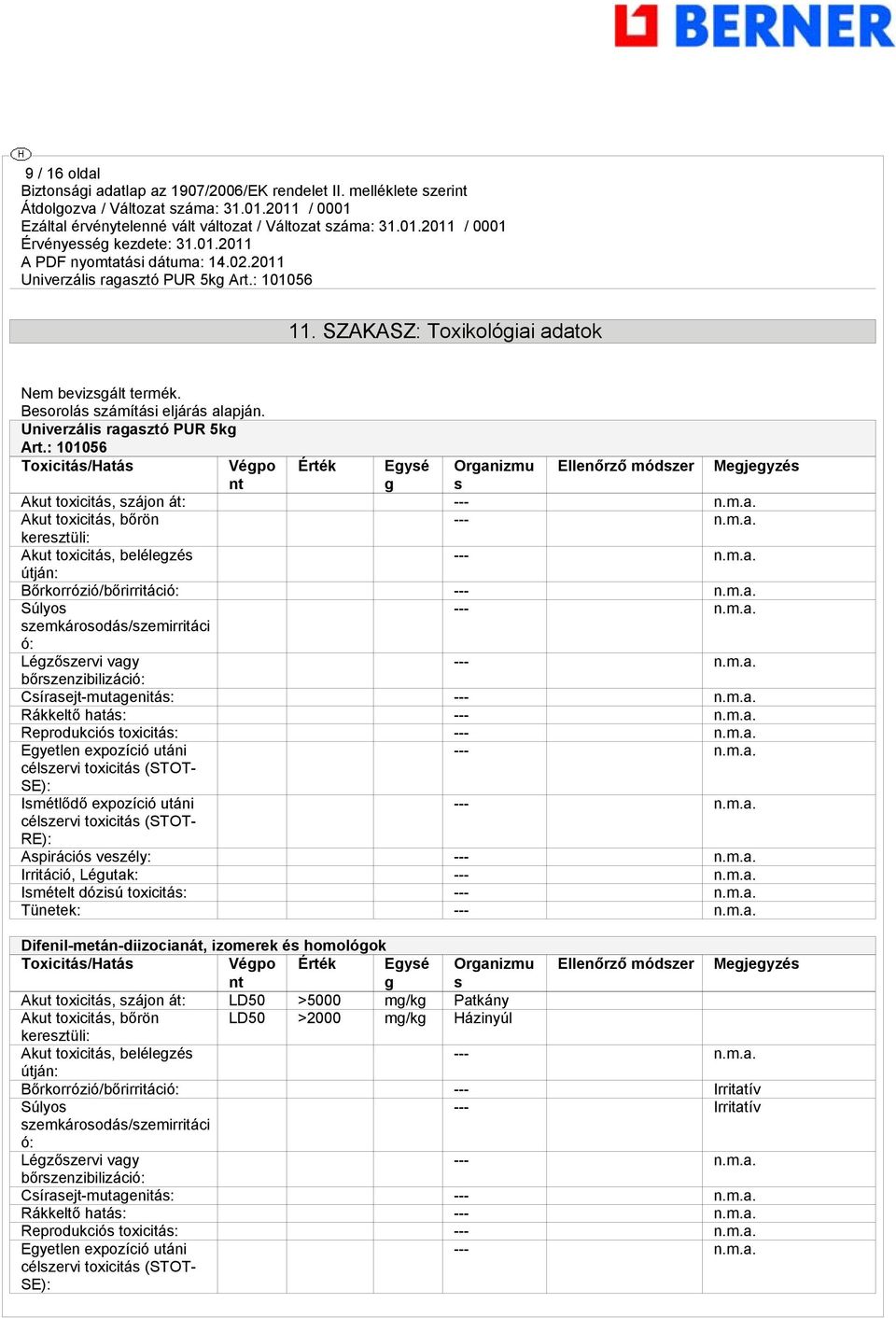 Bőrkorrózió/bőrirritáció: --- Súlyos --- szemkárosodás/szemirritáci ó: Légzőszervi vagy --- bőrszenzibilizáció: Csírasejt-mutagenitás: --- Rákkeltő hatás: --- Reprodukciós toxicitás: --- Egyetlen