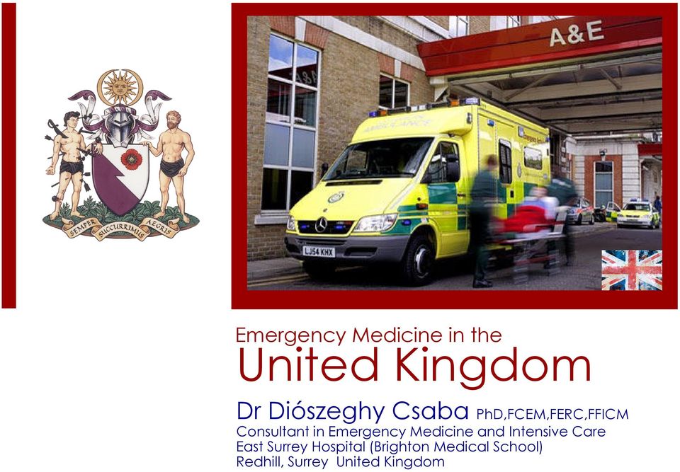 Emergency Medicine and Intensive Care East Surrey