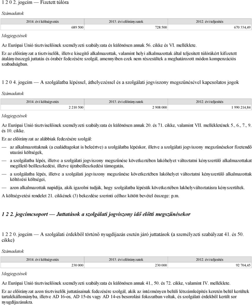 ezek nem részesültek a meghatározott módon kompenzációs szabadságban. 1 2 0 4.