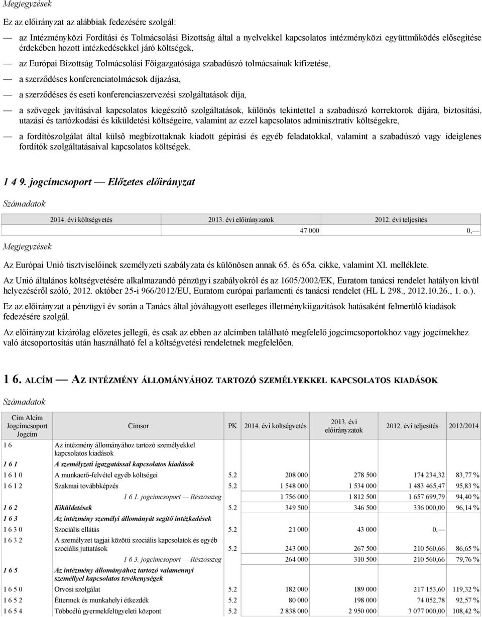 konferenciaszervezési szolgáltatások díja, a szövegek javításával kapcsolatos kiegészítő szolgáltatások, különös tekintettel a szabadúszó korrektorok díjára, biztosítási, utazási és tartózkodási és