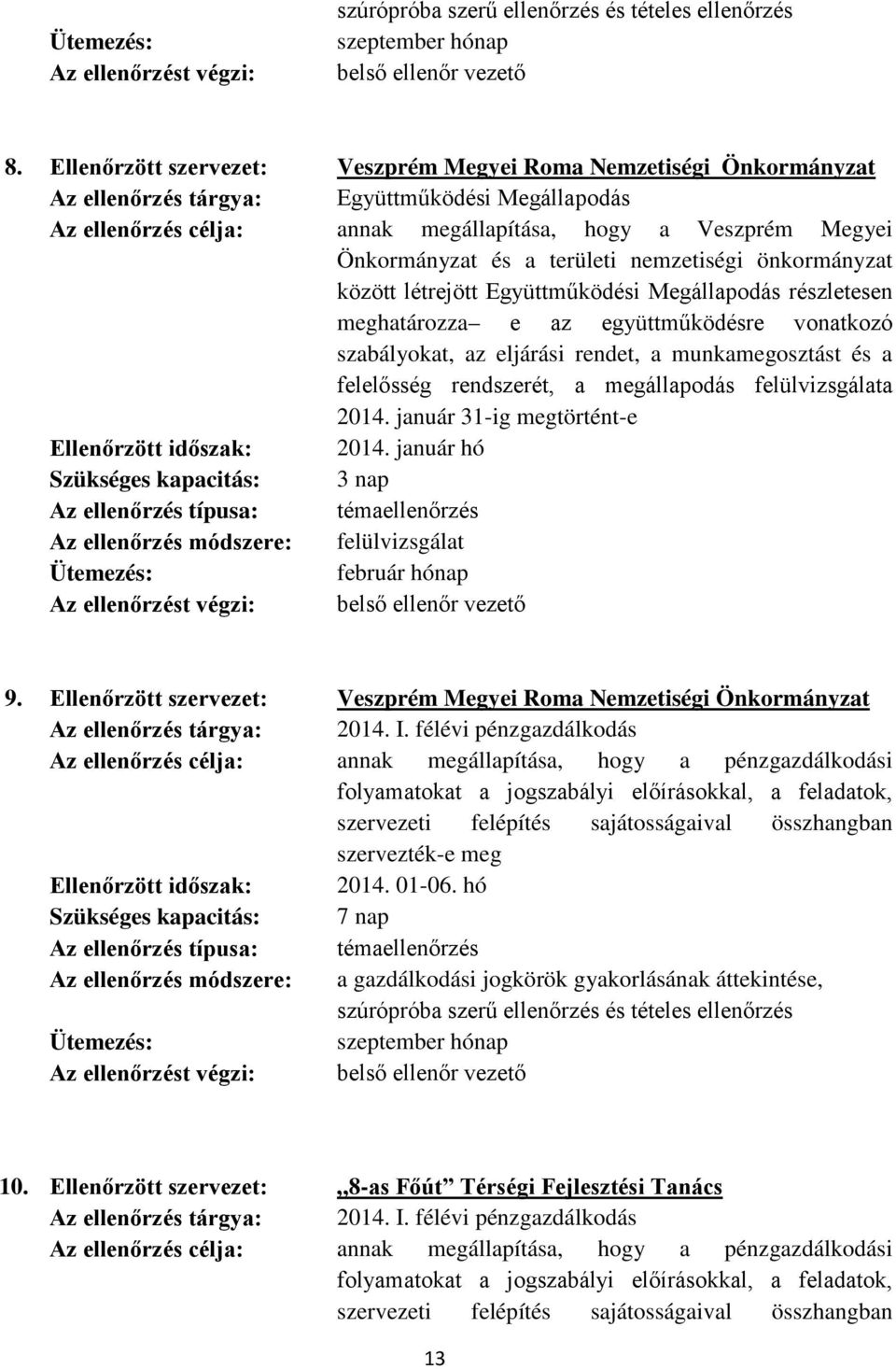 területi nemzetiségi önkrmányzat között létrejött Együttműködési Megállapdás részletesen meghatárzza e az együttműködésre vnatkzó szabálykat, az eljárási rendet, a munkamegsztást és a felelősség