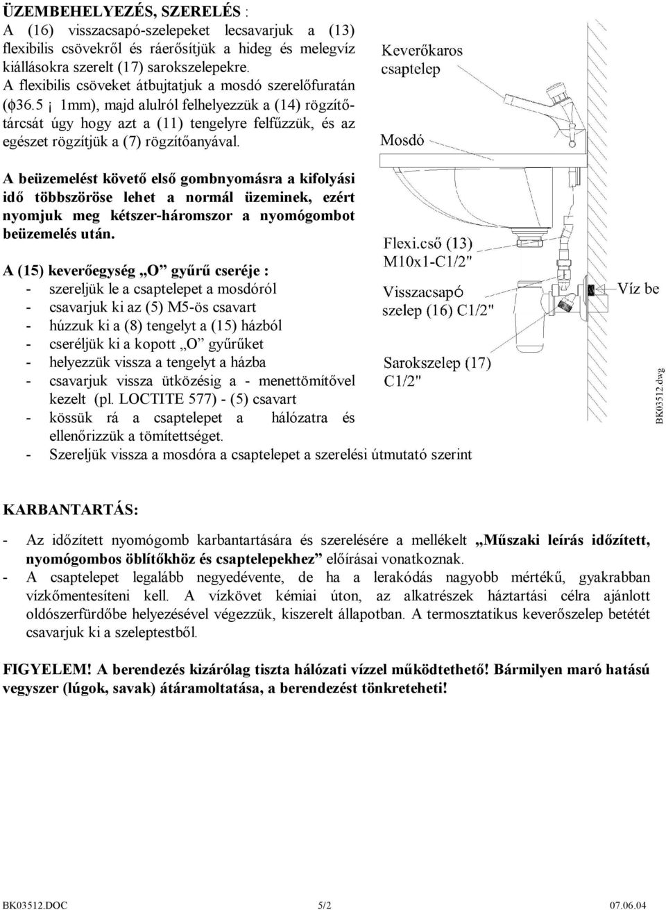 5 1mm), majd alulról felhelyezzük a (14) rögzítőtárcsát úgy hogy azt a (11) tengelyre felfűzzük, és az egészet rögzítjük a (7) rögzítőanyával.