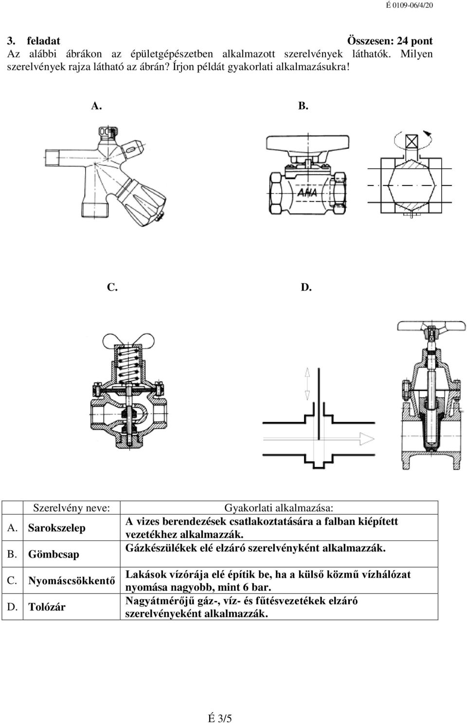 Tolózár Gyakorlati alkalmazása: A vizes berendezések csatlakoztatására a falban kiépített vezetékhez alkalmazzák.