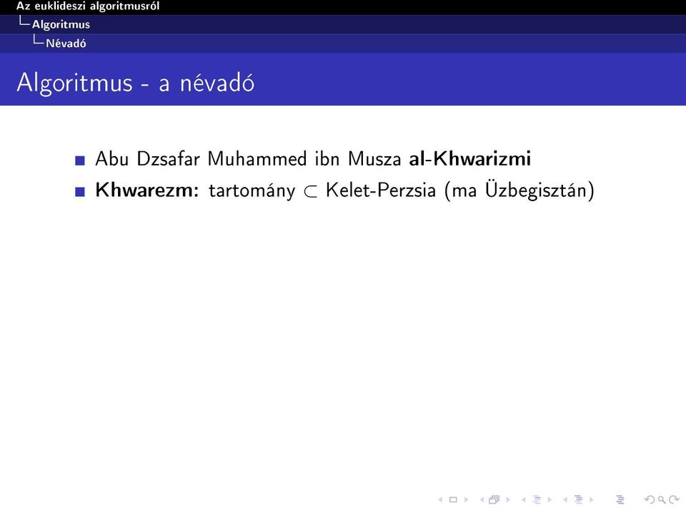 Musza al-khwarizmi Khwarezm: