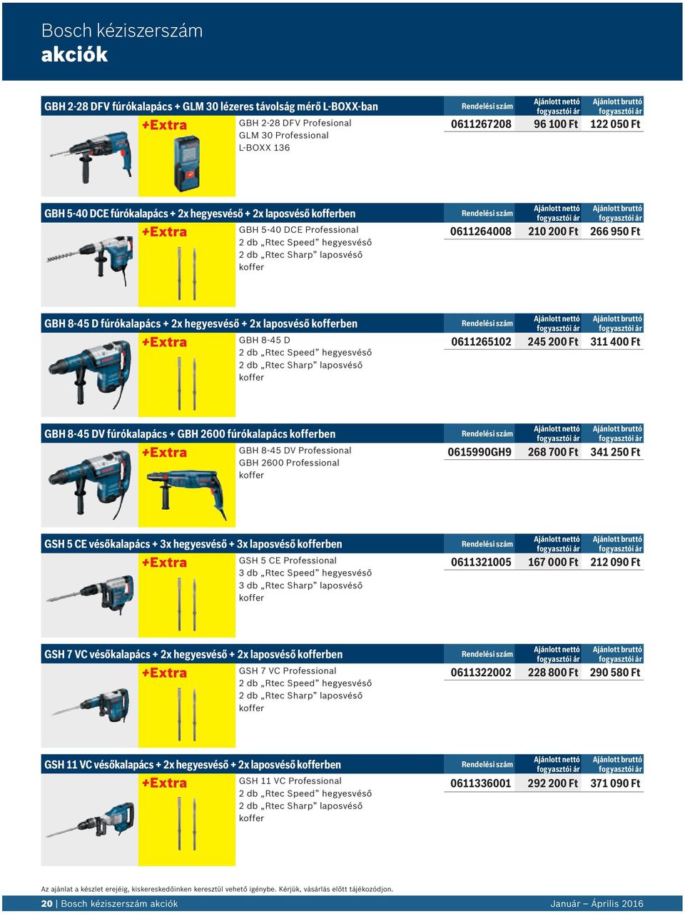 2x hegyesvéső + 2x laposvéső kofferben GBH 8-45 D 2 db Rtec Speed hegyesvéső 2 db Rtec Sharp laposvéső koffer 0611265102 245 200 Ft 311 400 Ft GBH 8-45 DV fúrókalapács + GBH 2600 fúrókalapács