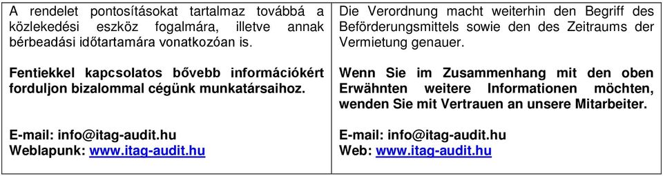 hu Weblapunk: www.itag-audit.