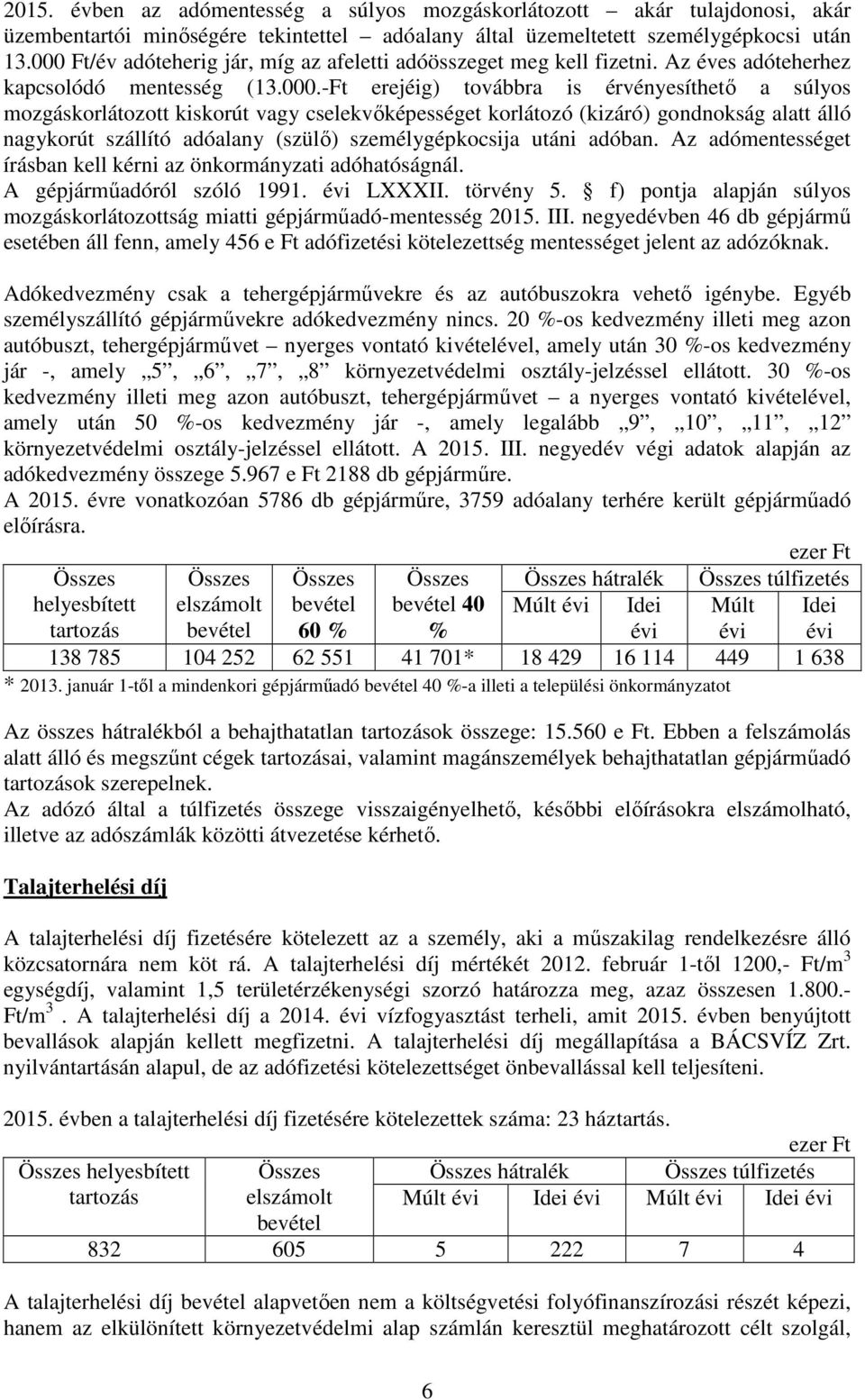 vagy cselekvıképességet korlátozó (kizáró) gondnokság alatt álló nagykorút szállító adóalany (szülı) személygépkocsija utáni adóban.