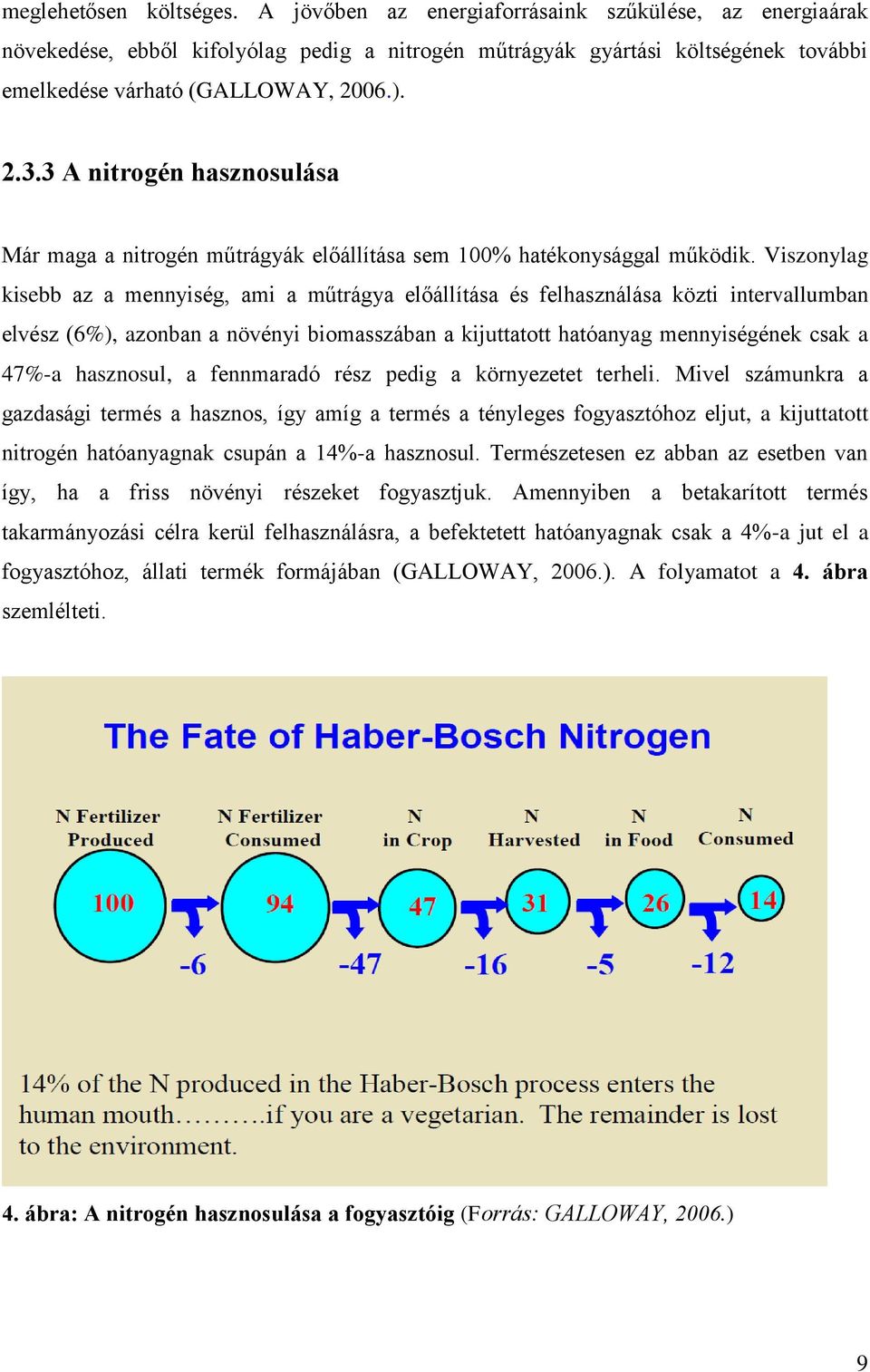 3 A nitrogén hasznosulása Már maga a nitrogén műtrágyák előállítása sem 100% hatékonysággal működik.
