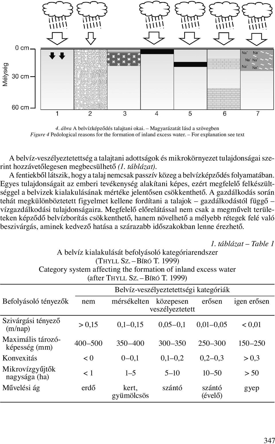 A fentiekből látszik, hogy a talaj nemcsak passzív közeg a belvízképződés folyamatában.