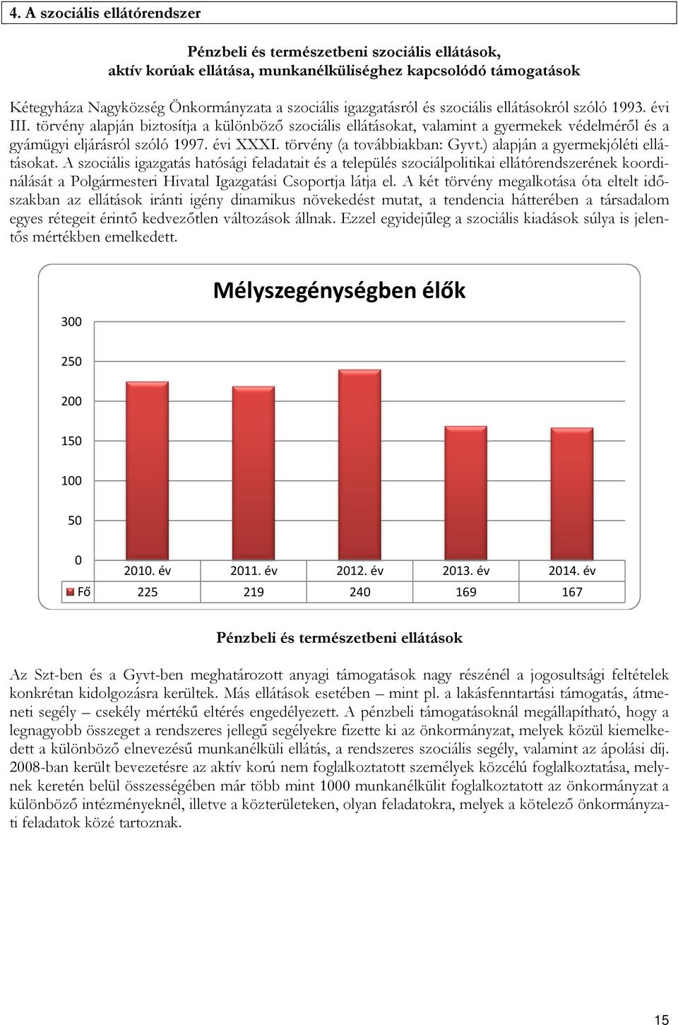 törvény (a továbbiakban: Gyvt.) alapján a gyermekjóléti ellátásokat.